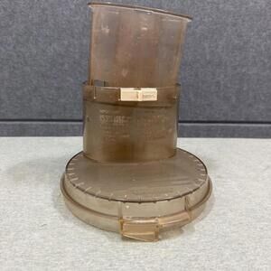 Cuisinart DLC-7 Super Pro Food Processor Chute Assembly Lid Amber